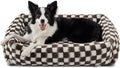 JOEJOY Dog Bed Medium Size Dog, Rectangle Washable Orthopedic Corduroy Fleece by JOEJOY