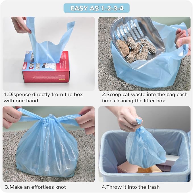 Cat Litter Bags, Ultra Thick, Leak-Proof, Disposable, 15 Liters Capacity - Image 5