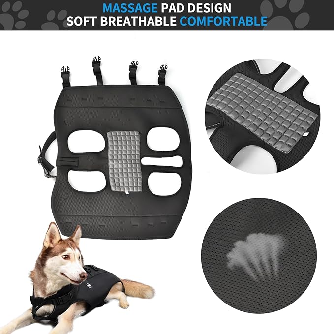 Dog Lift Harness Sling Carrier for Dogs Hind Leg Stair Support Old, Joint - Image 2