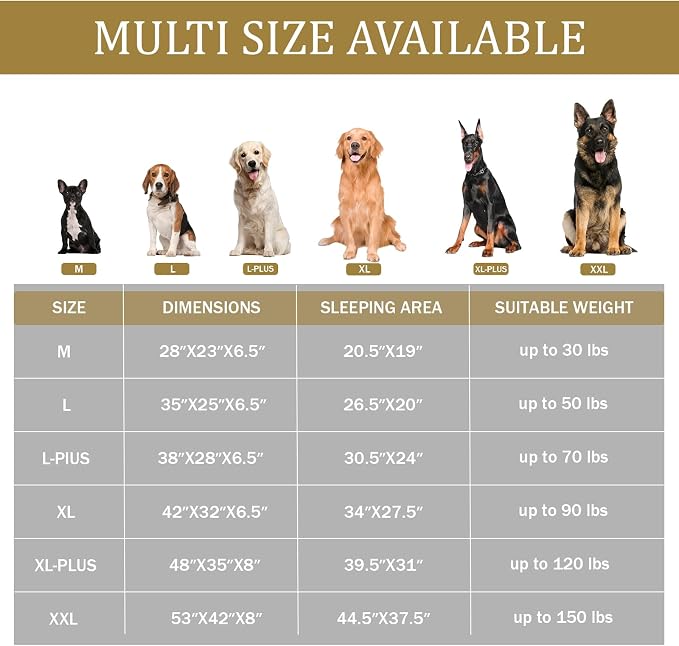 Bedfolks Orthopedic Dog Bed XL, Waterproof Dog Sofa Bed - Image 5