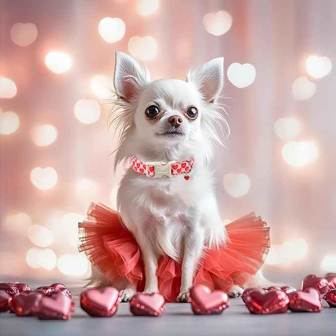 Valentines Dog Collar for Large Dogs