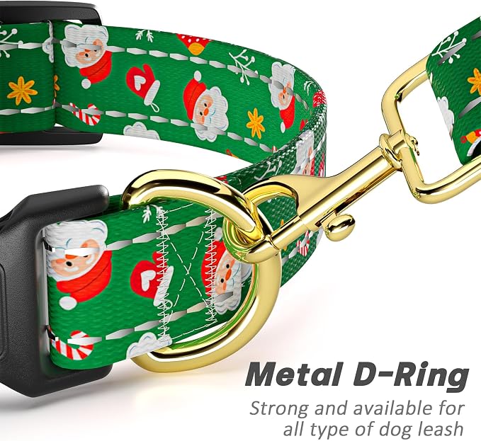 Reflective Dog Collar, Cute Christmas Style Dog Collar - Image 5