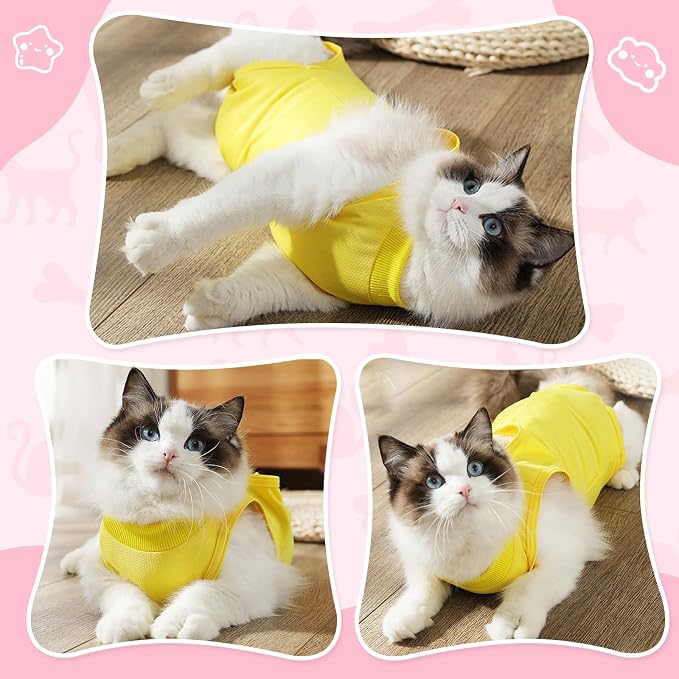 Cat Recovery Suit for Abdominal Wounds or Skin Diseases, Cat Onesie for Cats - Image 5