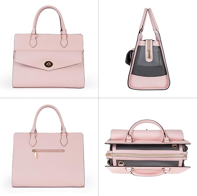 Stylish Pet Carrier Purse Leather Bag - Image 3