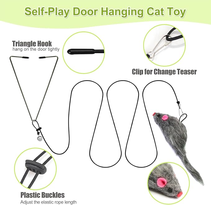 ChicWow Interactive Retractable Cat Wand & Hanging Toys - Image 3