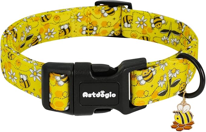 Yellow Dog Collar for Extra Small Dogs, Spring & Summer Theme Small Dog Collars by Unknown