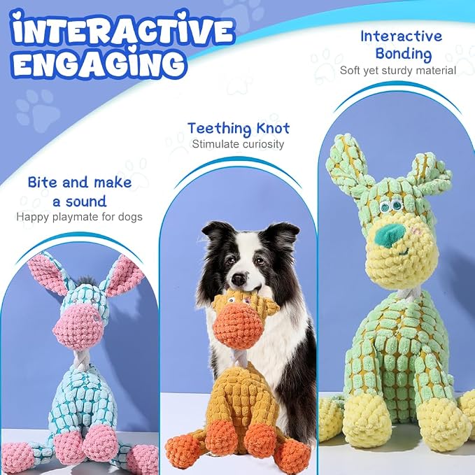 2025 New Dog Toys, Indestructible Plush Dog Toy, Dogs Toys - Image 3