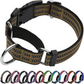 Martingale Dog Collar, Adjustable Nylon Reflective Collar by JOYEEIIOO