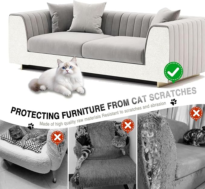 2Pack Total 78.7"x15.8" Cat Scratch Mat - Image 3