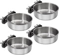 4 Pcs Small Bird Feeding Dish Cups, Parrot Food Bowl Cage by DVHEY