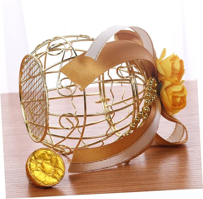 Beaupretty 6pcs Birdcage Shape Tinplate Candy Box Elegant Wedding Favor - Image 7