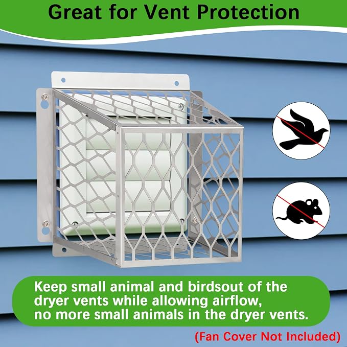 Dryer Exhaust Guard Vent Cover, Dryer Vent Bird Guard - Image 3