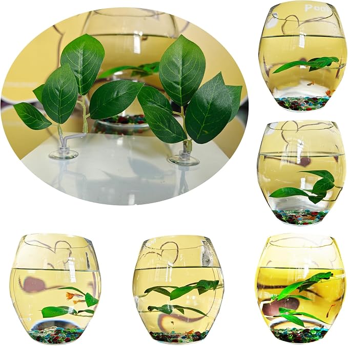 Fish Leaf Pad Fish Tank Accessories Aquarium Décor Simulating 3 pcs Adjustable - Image 2