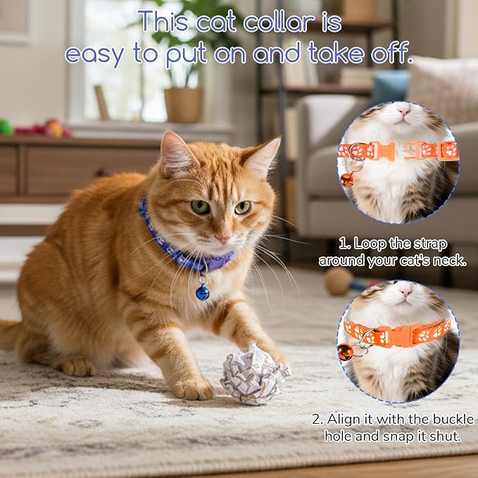 Breakaway Cat Collars with Bells, Mixed Colors - Image 7