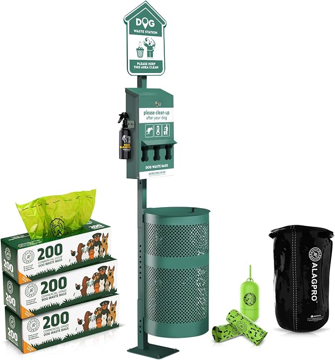ALAGPRO® Dog Waste Station Outdoor Pet Waste Station by ALAGPRO