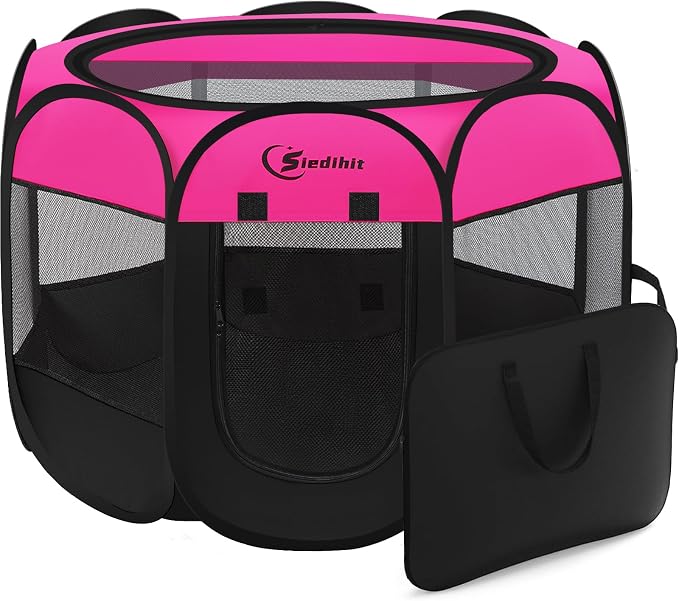 Dog Playpen, Puppy Pet Playpens Indoor by Siedihit