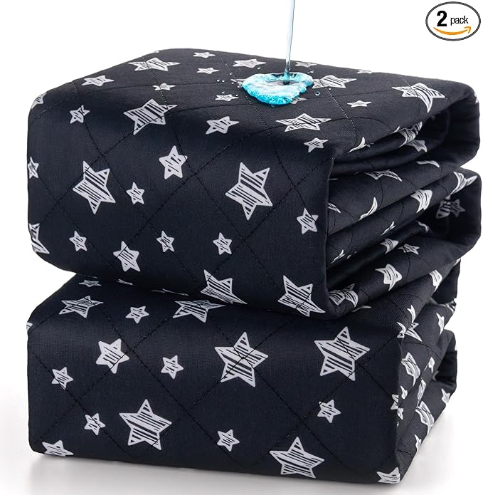 Waterproof Bed Pads Washable, Absorbent Chuck Pads by Moonsea