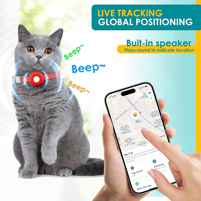 GPS Tracker for Cats, Cat Tracker Collar - Image 3