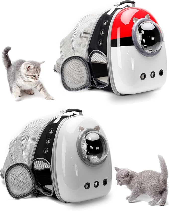 Back Expandable Cat Carrier Backpack, Backpack - Image 6