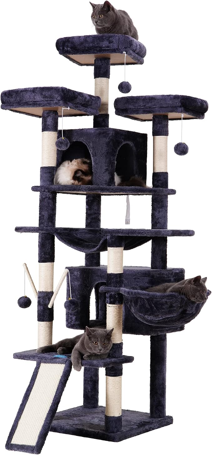 Hey-brother Cat Tree, 71 inches XL Large Cat Tower - Image 8
