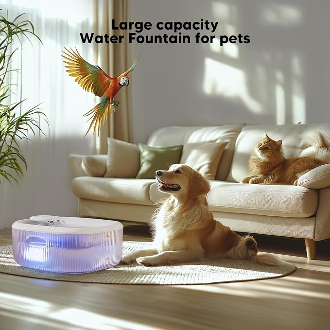 WOPET Dog Water Fountain for Large Dogs, 6L/205oz/1.7Gal Dog Water Bowl - Image 5