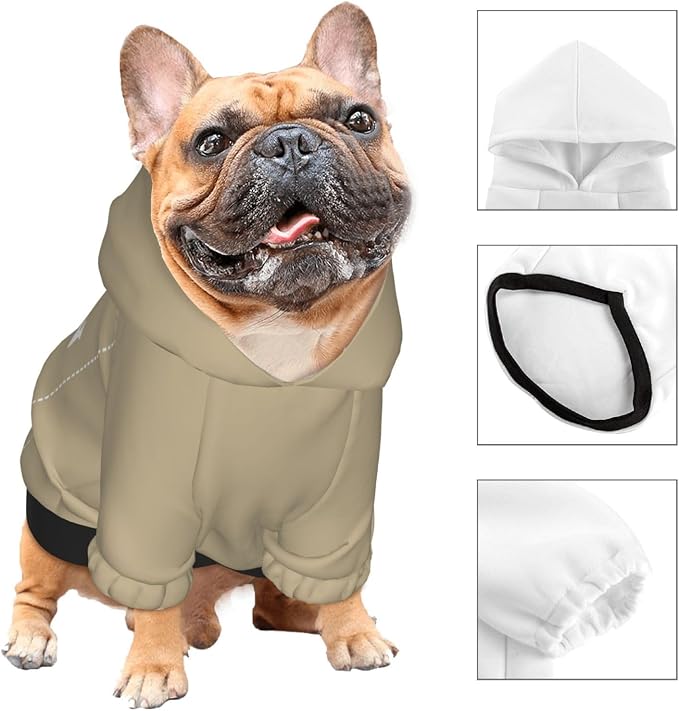 Dog Clothes, Custom Dog Hooded Sweatshirt, Personalized Pet Costume Robe Shirt - Image 3