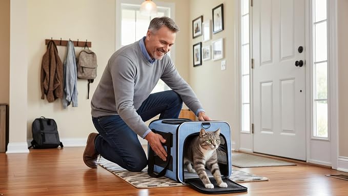 Cat Carrier Soft-Sided Travel Bag - Image 8