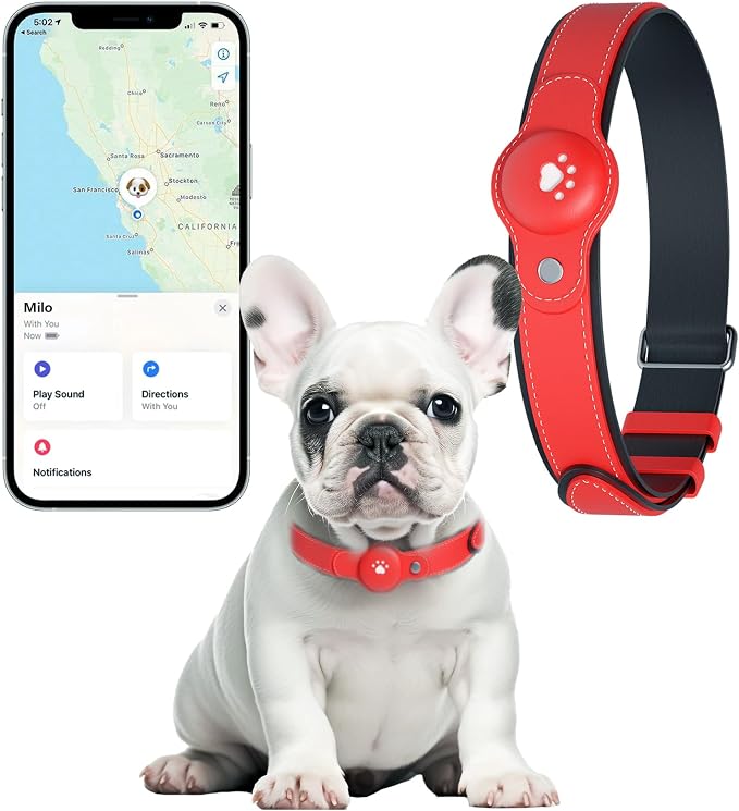 2-in-1 GPS Tracker for Dogs&Cats: Smart Collar by BONSO
