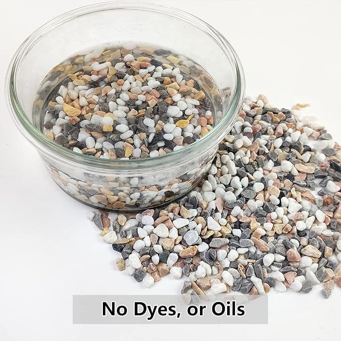 2LB Succulent and Cactus Gravel Pebbles, 1/5 Inch Natural Decorative Polished - Image 3