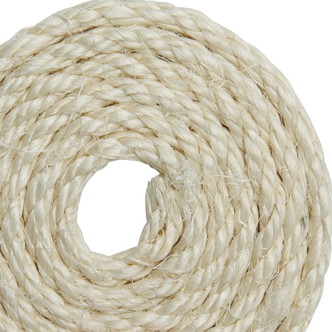Cat Sisal Rope 164-Feet 4mm for Scratcher Repair and Replace Scratching Post - Image 7