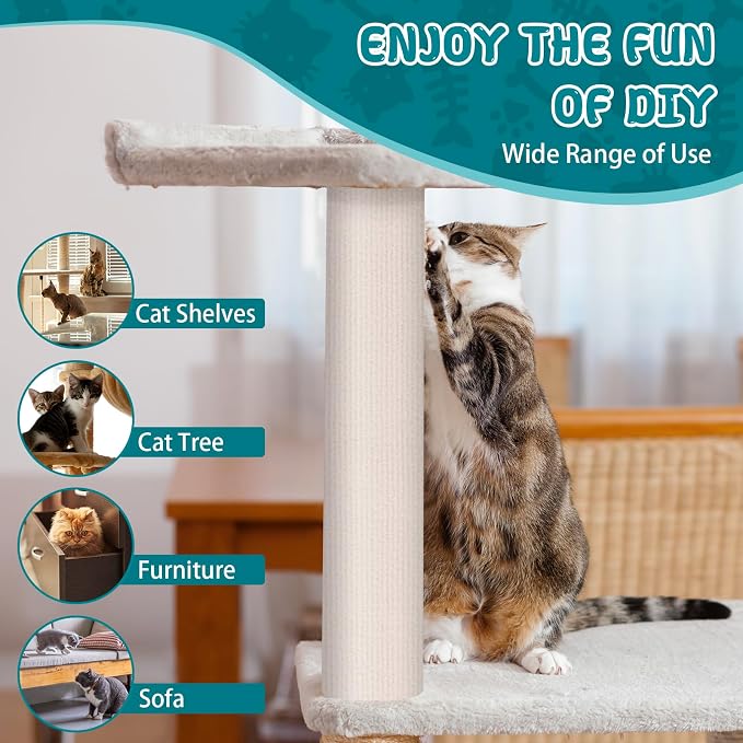 Climbing Cat Scratcher Mat Trimmable Cat Scratching Post Carpet 78.7’’x15.8’’ - Image 6
