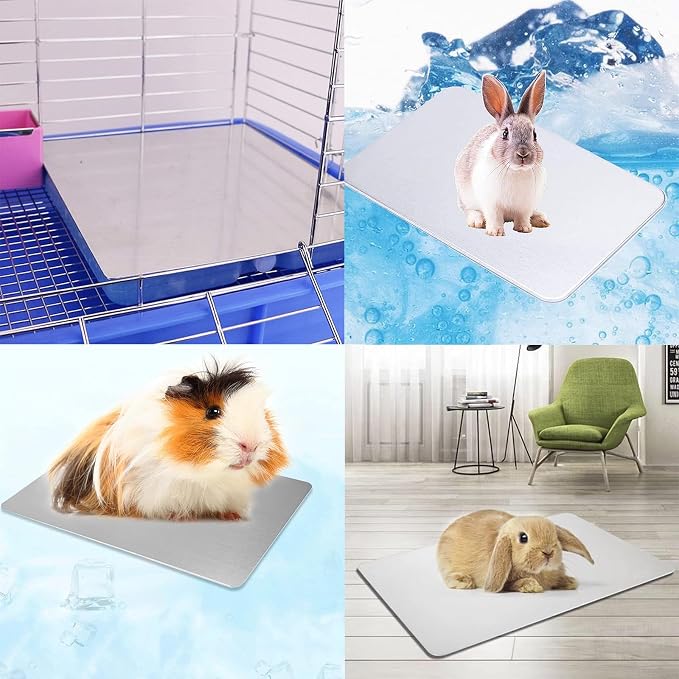 KABASI Rabbit Cooling Pad, Hamster Cool Plate Ice Bed, Pet Cooling Mat - Image 7