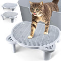 Adjustable Cat Ramp Litter Box Step Double Layer by Bartuke