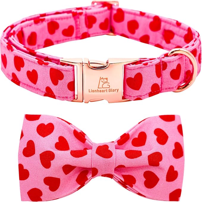 Lionheart Glory Valentine's Day Dog Collar by LionheartGlory