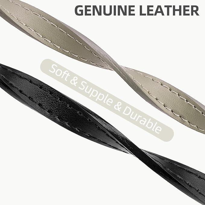 PUPTECK 2 PCS Soft Genuine Leather Cat Kitten Collar - Image 4