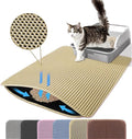 Cat Litter Mat, 24x18 Inches Large Double Layer Honeycomb Cat Litter Trapping by Petinstinct