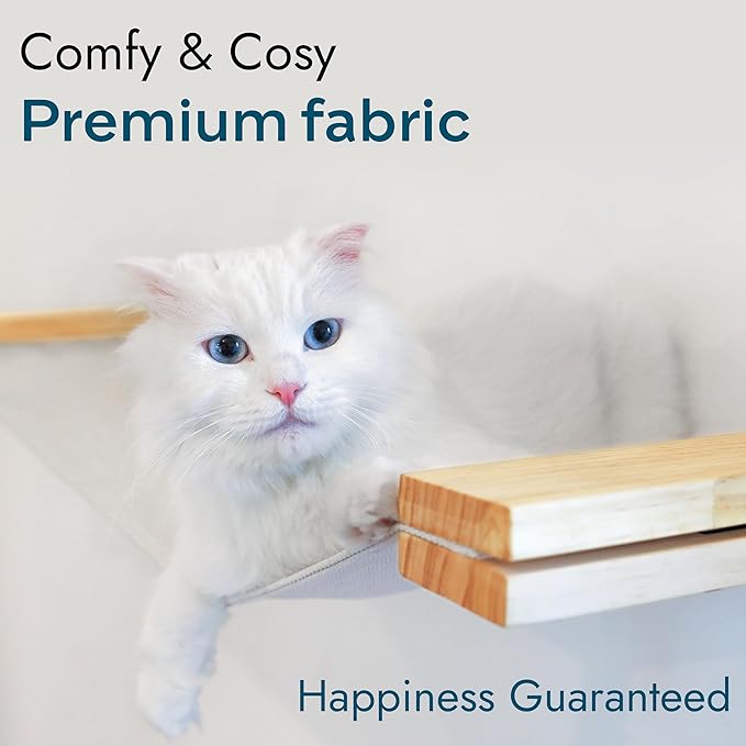 Cat Wall Hammock | Cat Shelves for Wall | Bridge, Shelf and Perches | Modern - Image 3