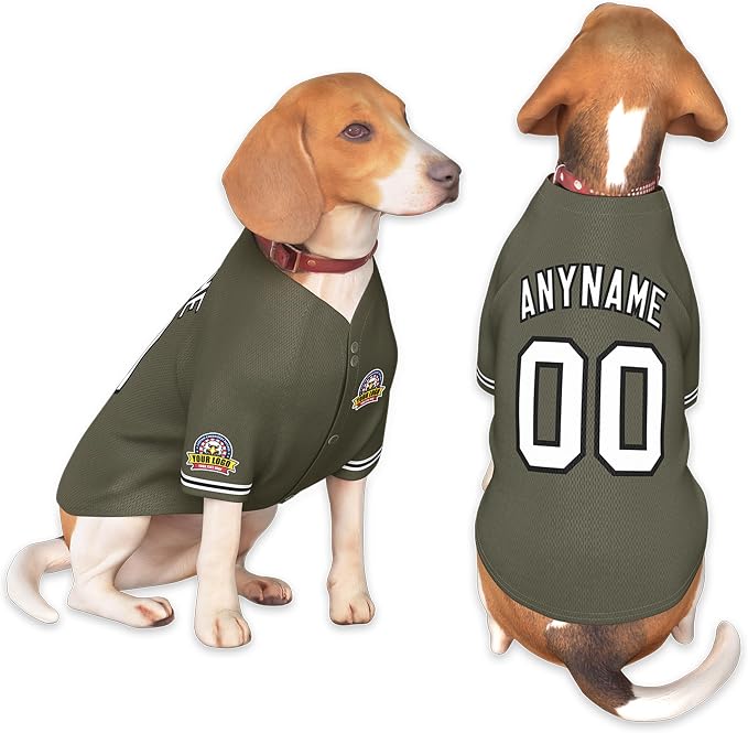 Custom Dog Baseball Jersey by KXK