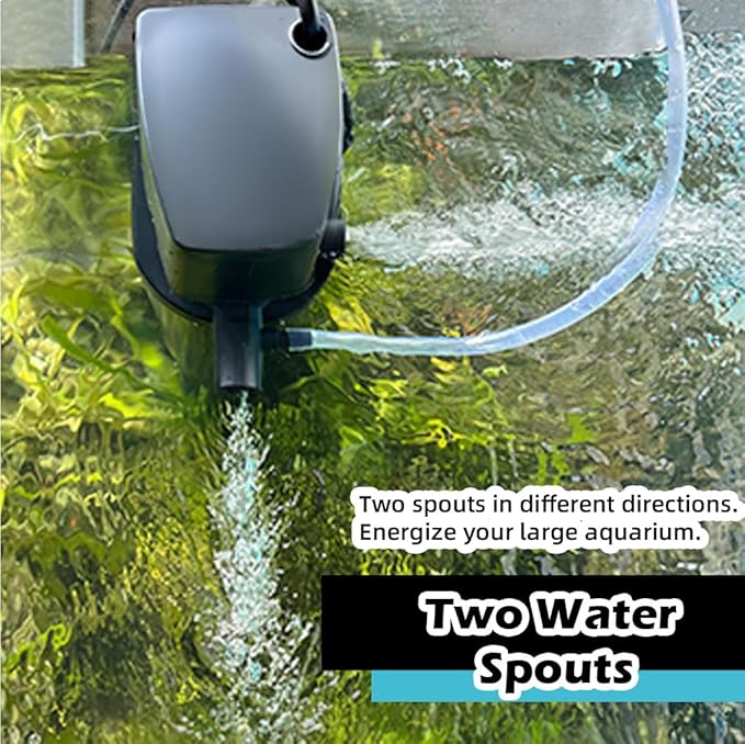 COOSPIDER Aquarium Filter 200GPH U-V Fish Tank Green Clean Machine - Image 6