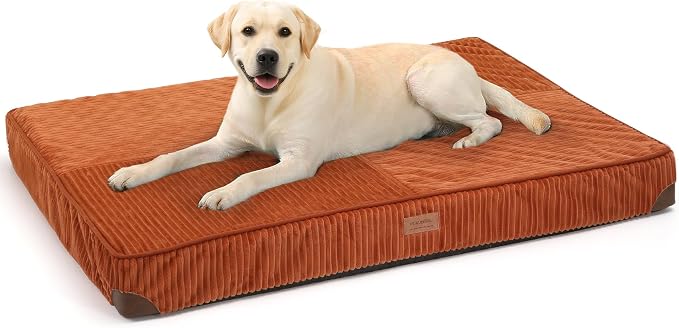FFUKUMARU Dog Bed, Thickened Corduroy Orthopedic Dog Beds by FUKUMARU