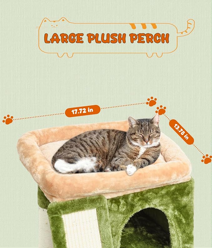 SYANDLVY Small Cat Tree for Indoor Cats, Cat Tower - Image 4