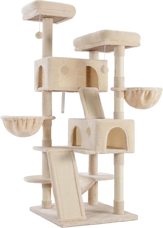 WEEWAY Cat Tree Tower for Indoor Cats, Stand House Condo Cave, Sisal Scratching - Image 7