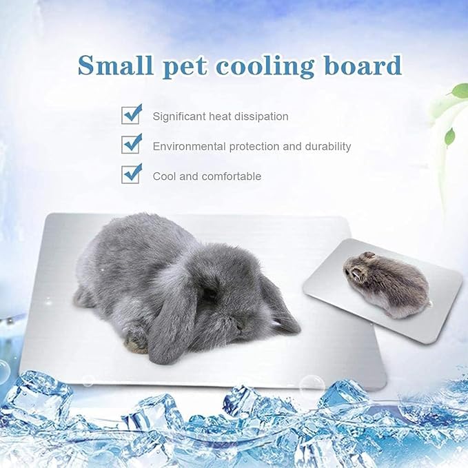 KABASI Rabbit Cooling Pad, Hamster Cool Plate Ice Bed, Pet Cooling Mat - Image 6