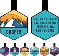 GoTags Silent Dog Tag, Personalized Engraved Hexagon Silicone Dog and Cat Name by GoTags