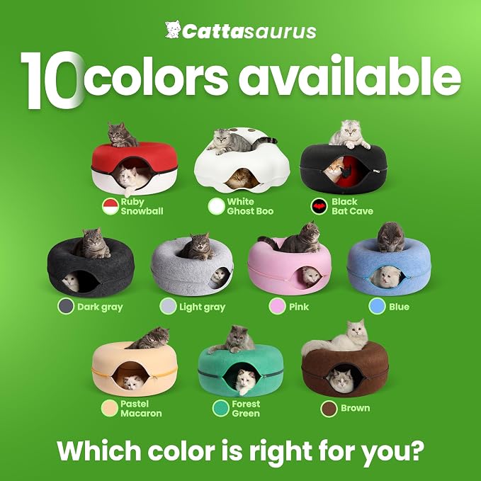 Cattasaurus Unique Gothic Peeka-Boo Cat Cave Duo Jumbo Set, Extra Spacious - Image 8