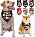 Custom Dog Bandana for Cat Dog Pet Add Your Design Personalized Neckwear by Custom