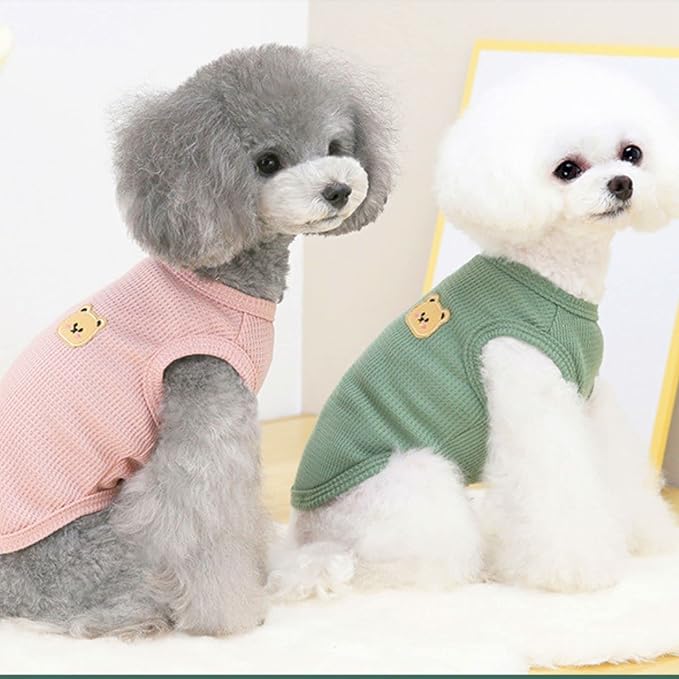 Cotton Dog Shirt Summer Lightweight Pet T-Shirts Soft Breathable Stretchy Cats - Image 3