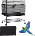 Daoeny Large Bird Cage Cover, Bird Cage Seed Catcher, Adjustable Soft Airy by Daoeny
