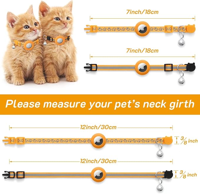2 Pack Airtag Cat Collar Breakaway - Image 6