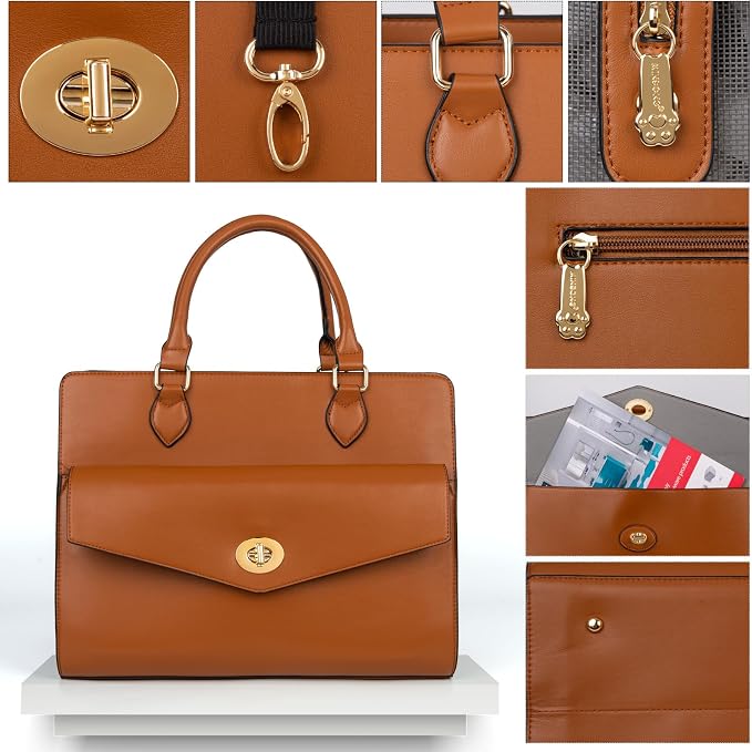 Stylish Pet Carrier Purse Leather Bag - Image 4